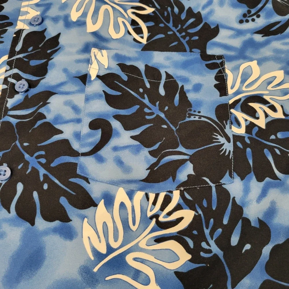 GF George Forman Sport‎ blue Hawaiian shirt size 3X